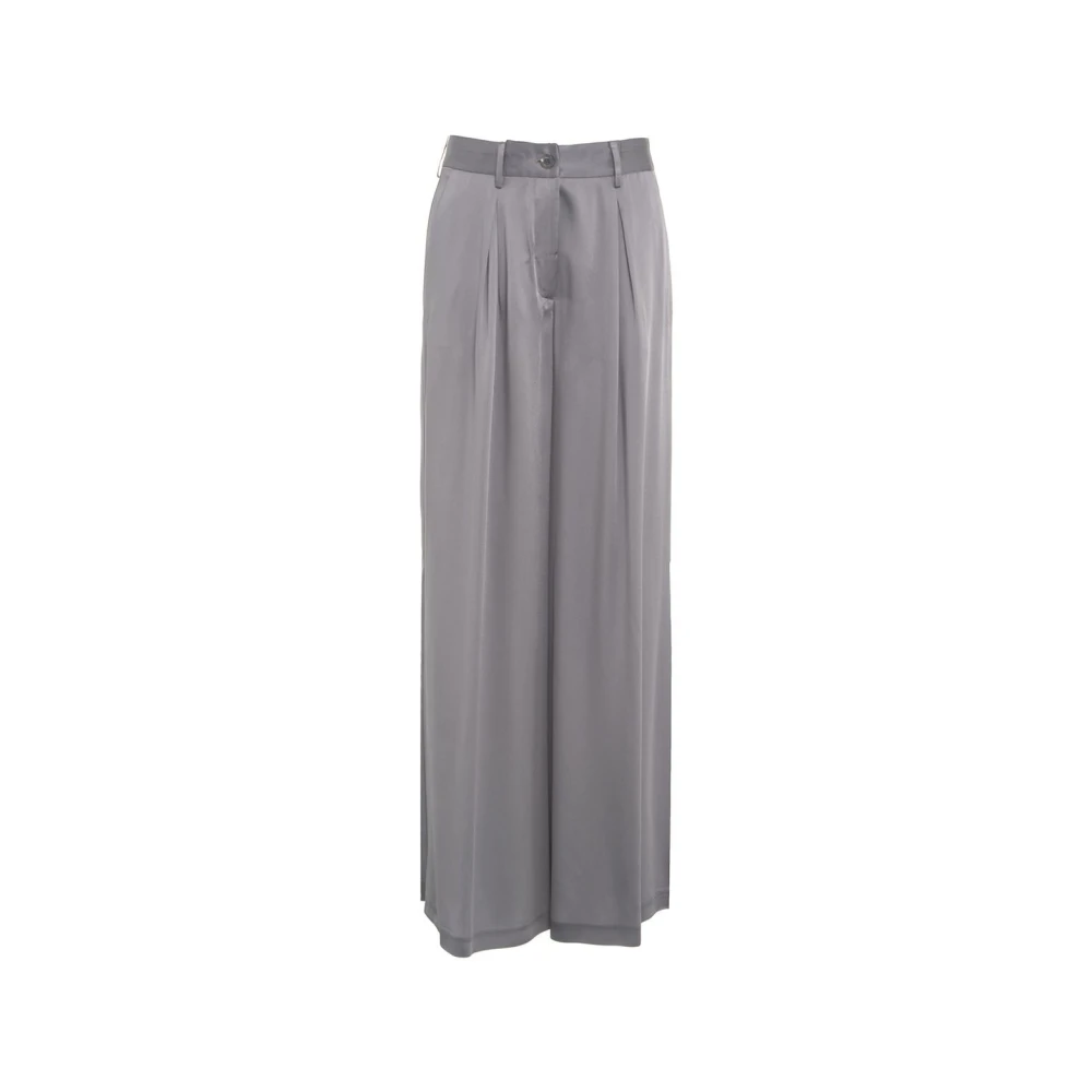 Semicouture Grijze Broek Aw24 Gray Dames