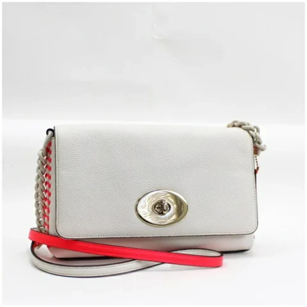 Coach Pre-owned Leather shoulder-bags Pink Dames