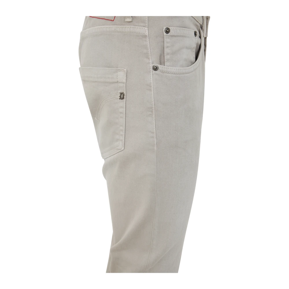 Dondup Slim-Fit Jeans voor modebewuste mannen Beige Heren