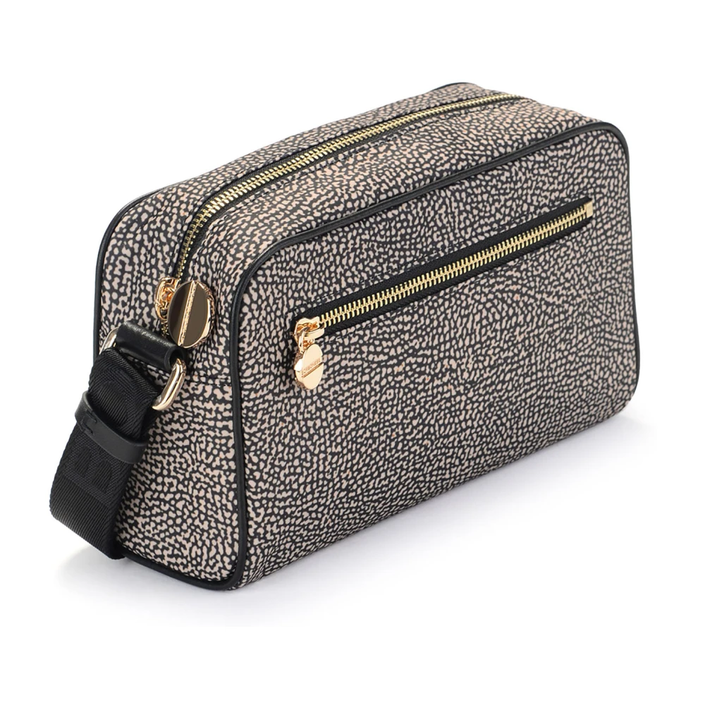 Borbonese Eco Line Kleine Nylon Schoudertas Brown Dames