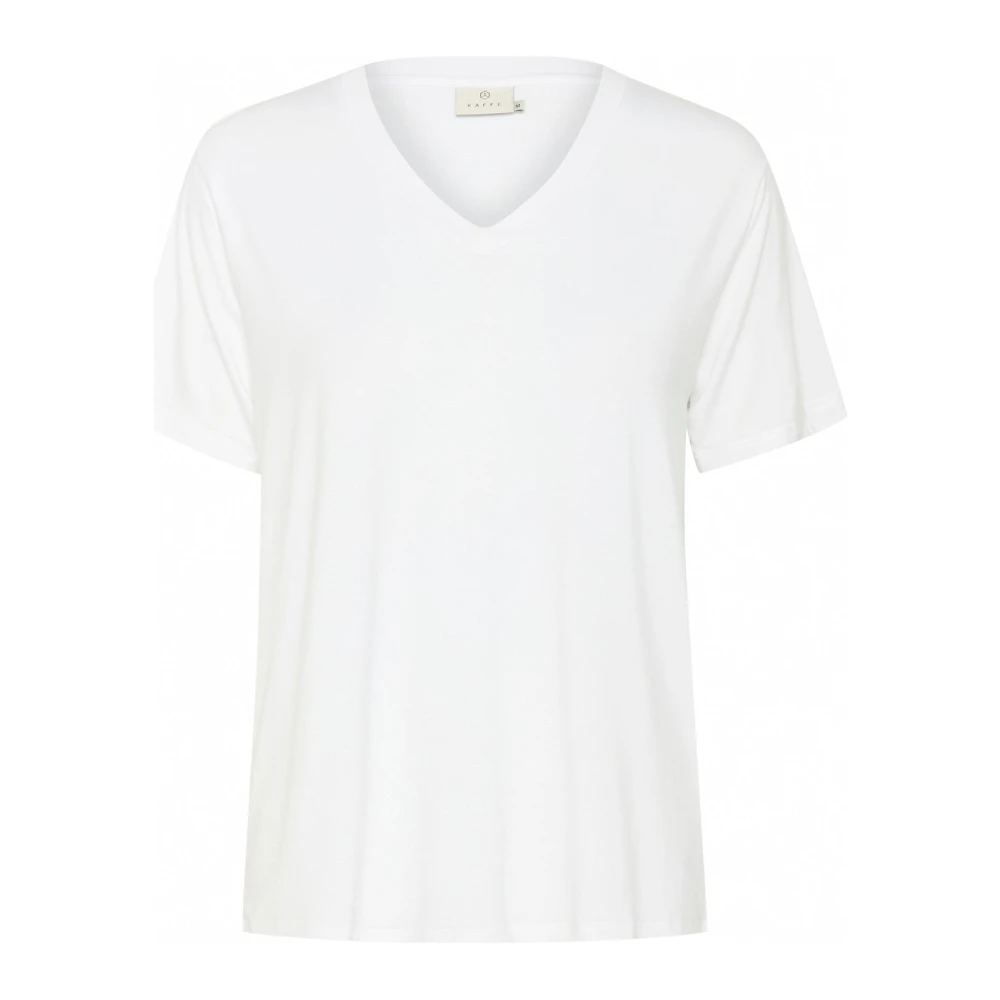 Kaffe Damen Weiß T-Shirt Frida - Bild 3