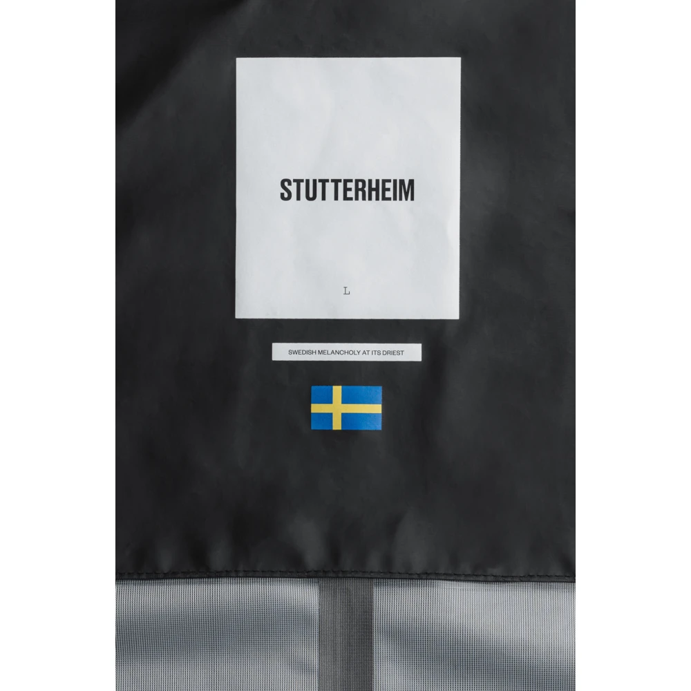 Stutterheim Lichtgewicht Waterdichte Parka Black Dames