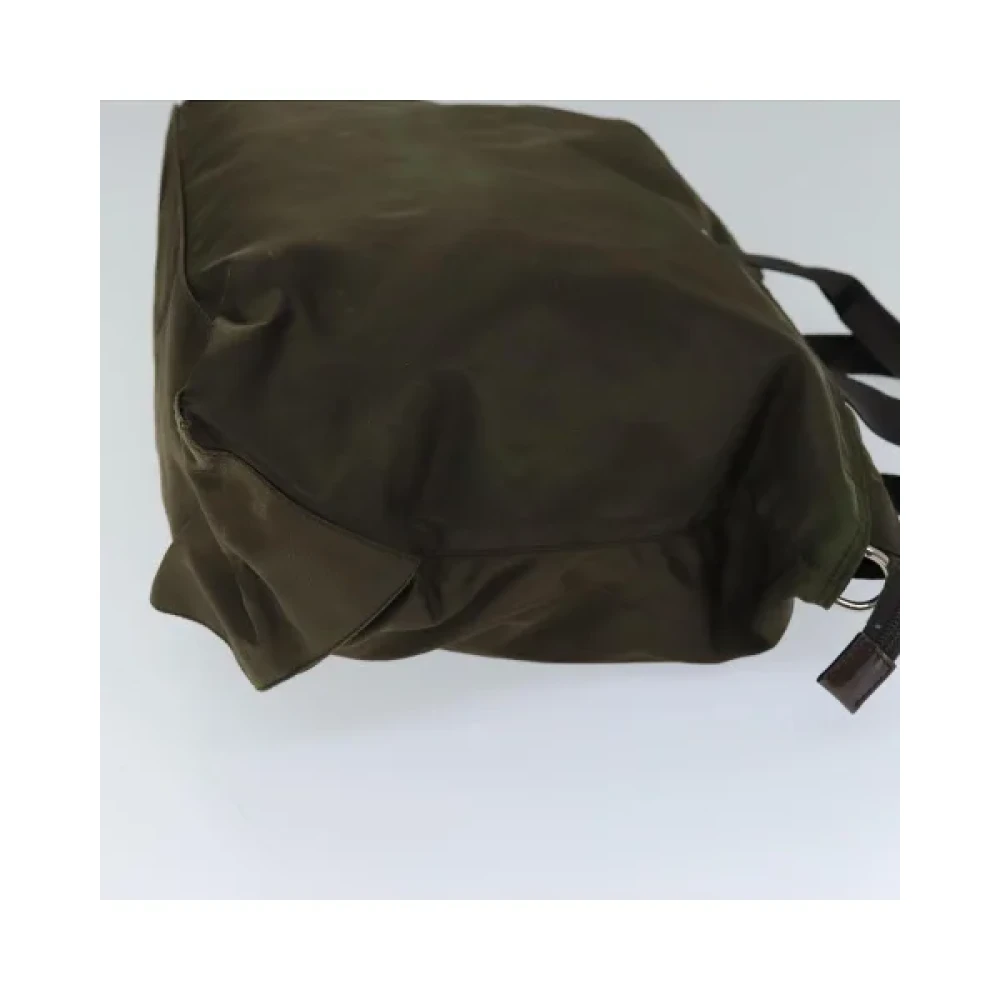 Prada Vintage Pre-owned Nylon prada-bags Brown Dames