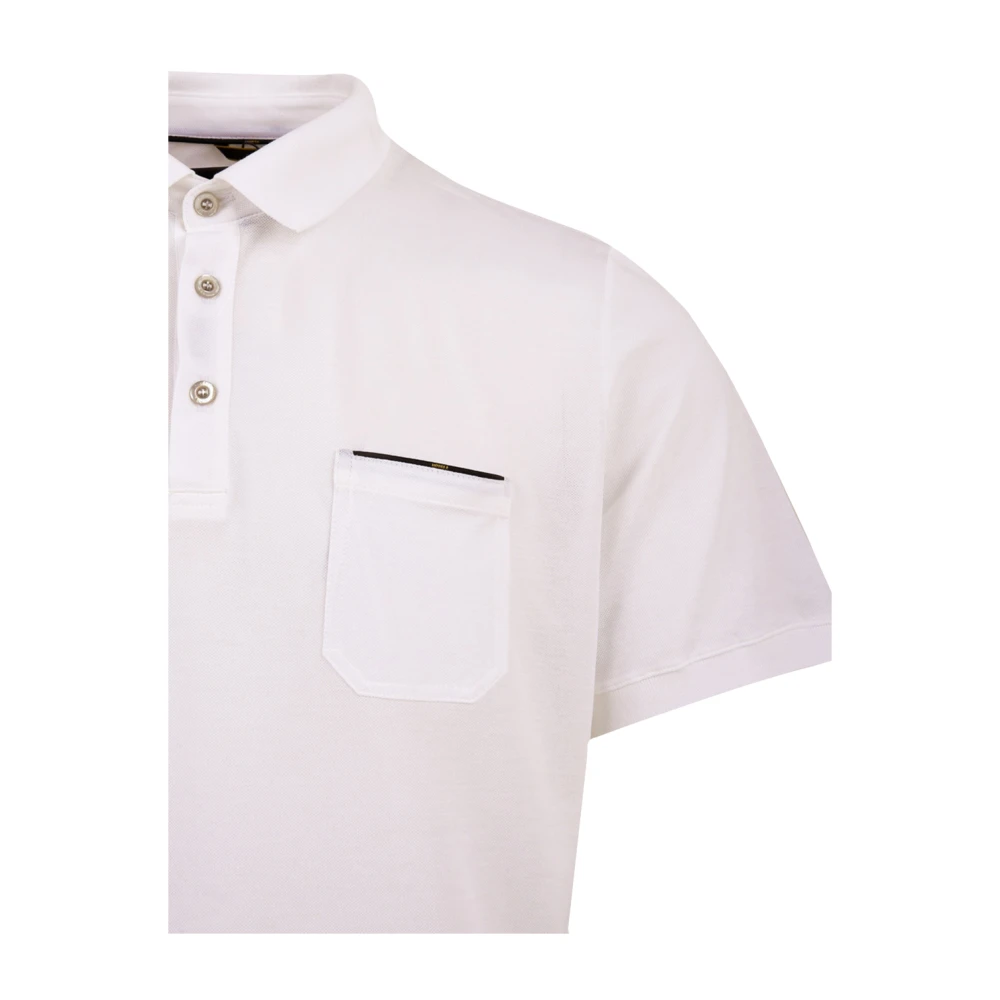 Moorer Witte T-shirts en Polos White Heren