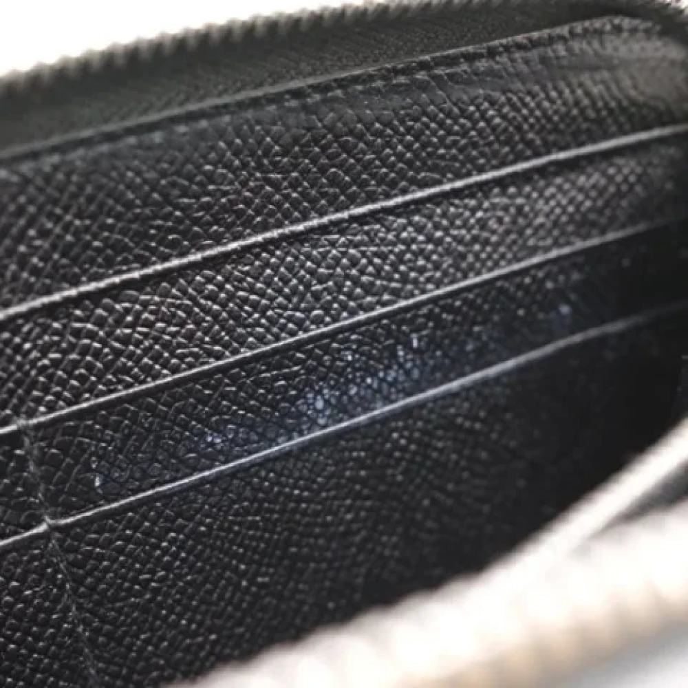 Bvlgari Vintage Pre-owned Leather wallets Black Dames