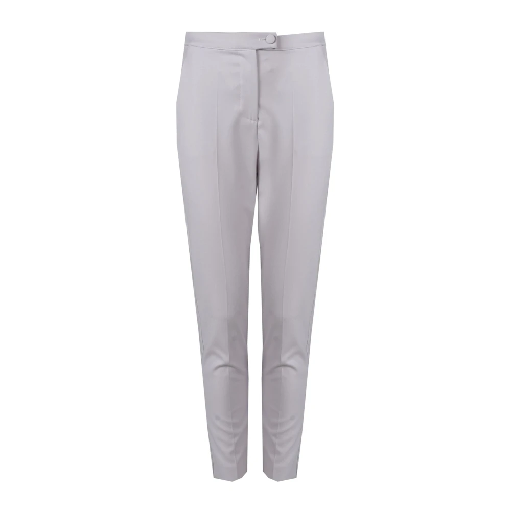 Patrizia Pepe Donna Bianco Pantaloni Classici A Vita Alta
