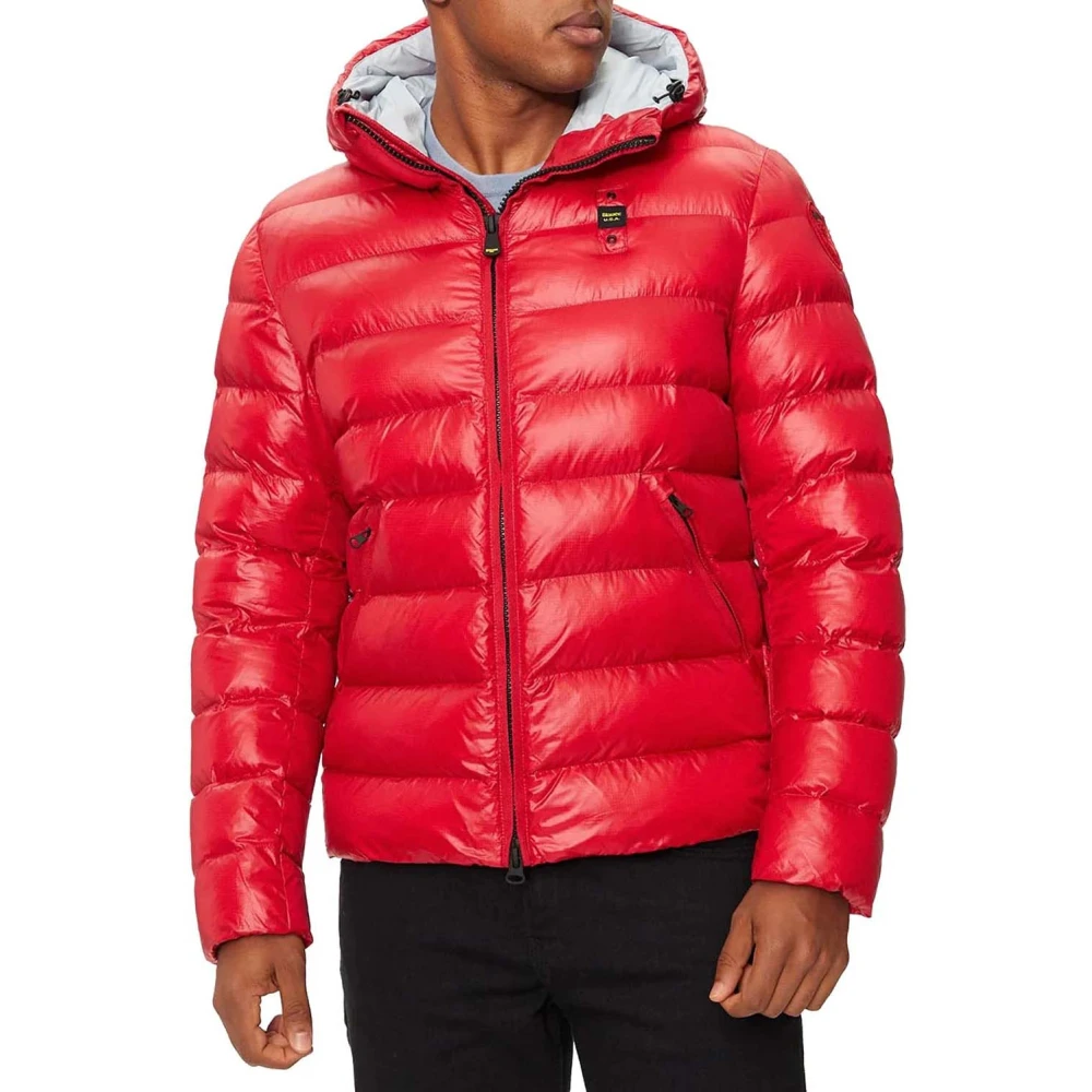 Blauer Rode Waterdichte Nylonjas Red Heren