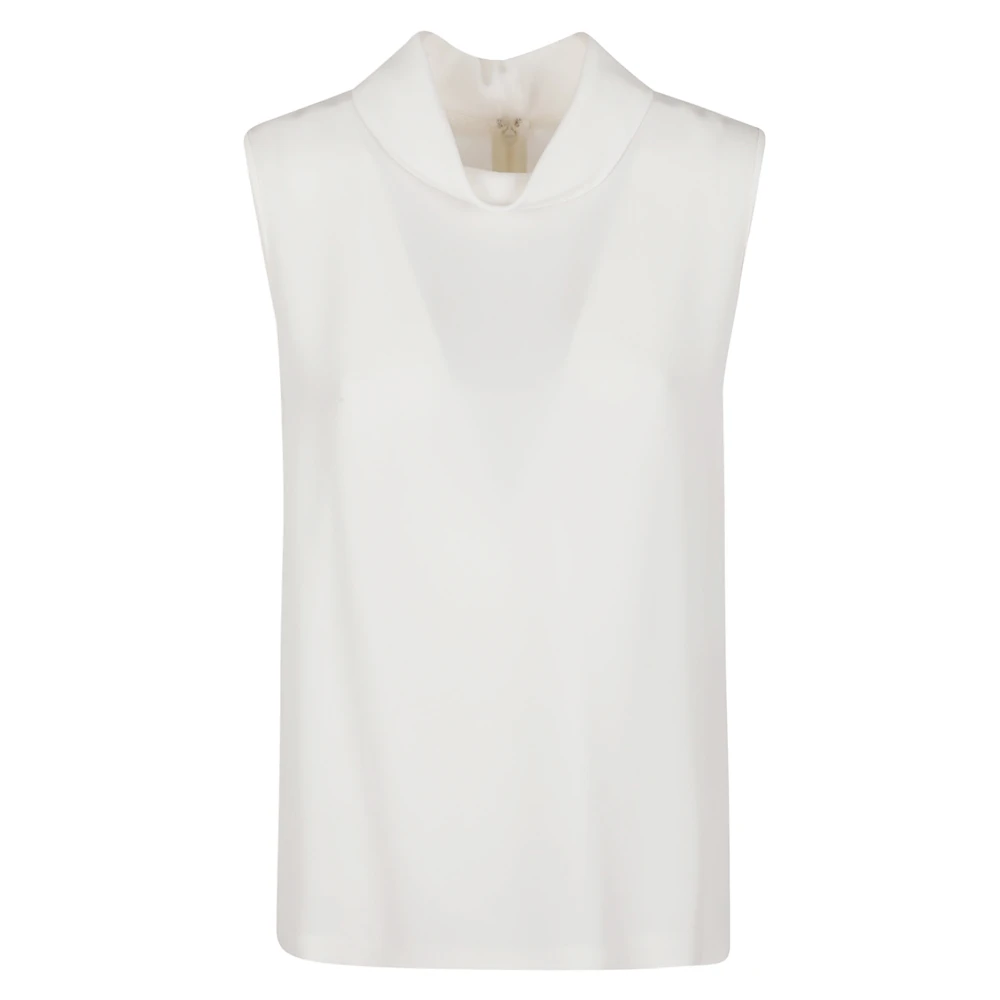 Valentino Garavani Solide Ivoor Top voor A03 Stijl White Dames