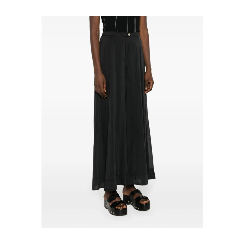 Forte Wide Trousers Black Dames