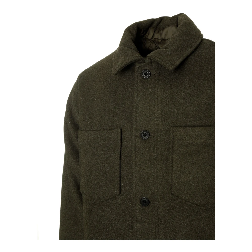 Samsøe Kent Kraag Jas met Thermore Isolatie Green Heren