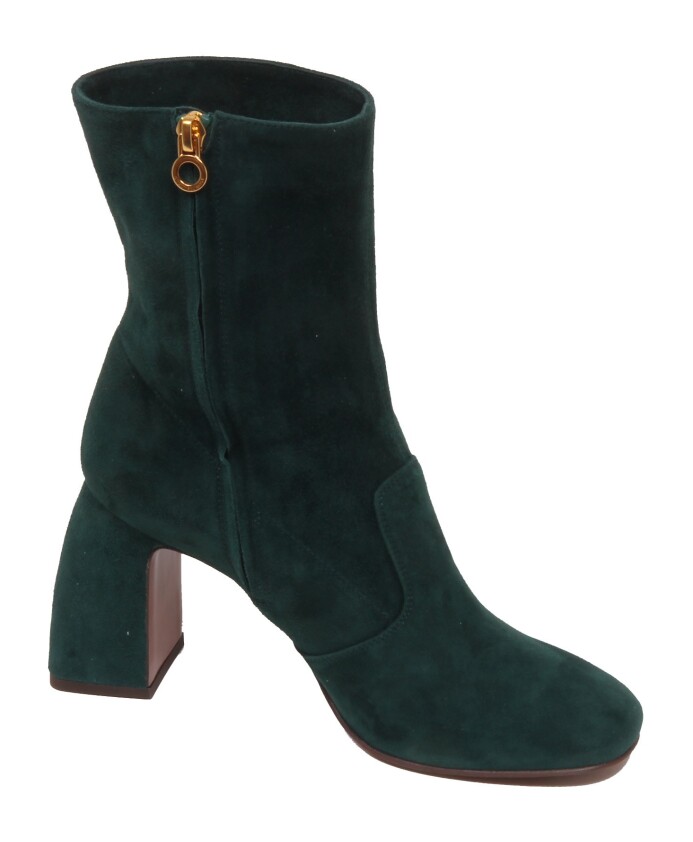 bottine-en-daim-vert-fonce