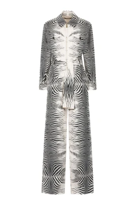 Zebra-mönstrad jumpsuit