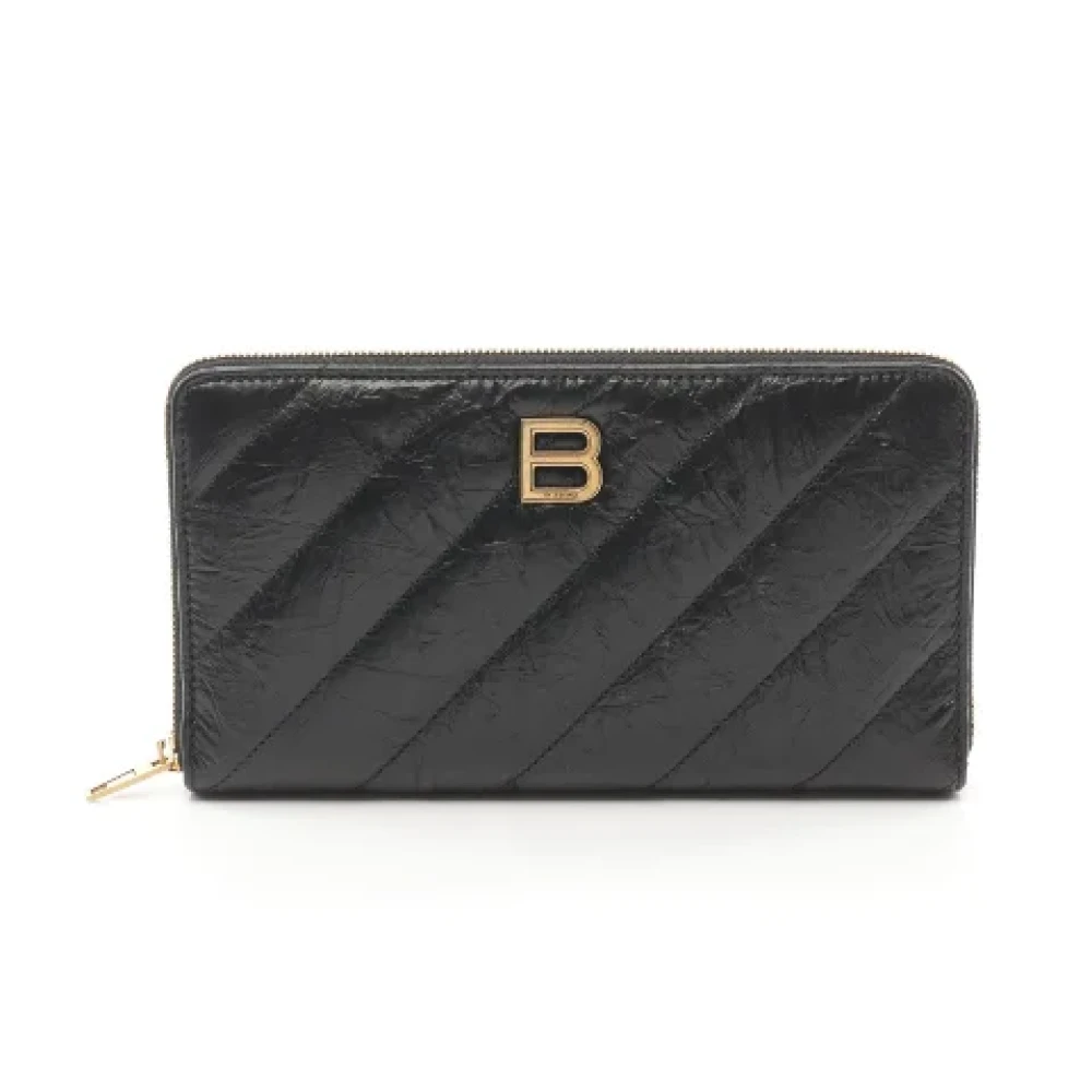 Balenciaga Vintage Pre-owned Leather wallets Black Dames