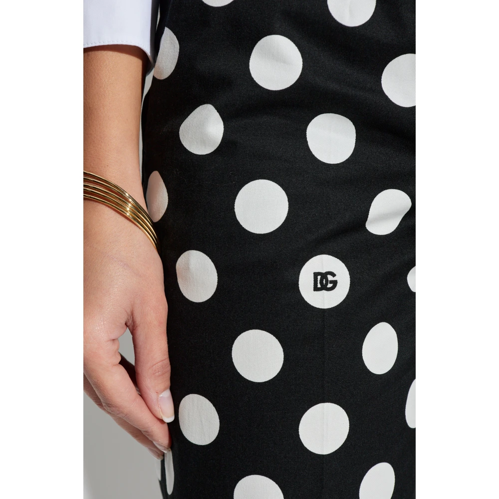 Dolce & Gabbana Broek met polka dot-patroon Black Dames