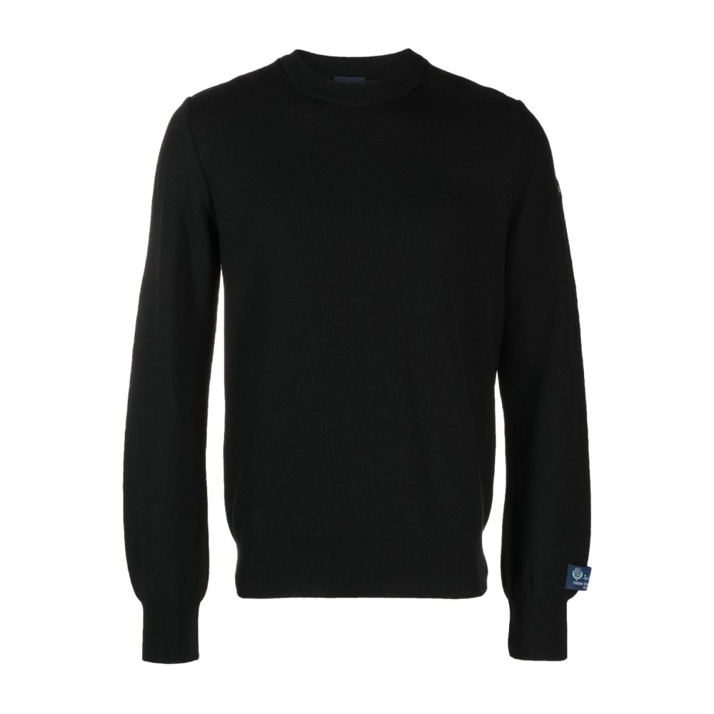 Paul & Shark Black Round-Neck Knitwear - Male - Round-Neck Knitwear - 3XL - Knitwear