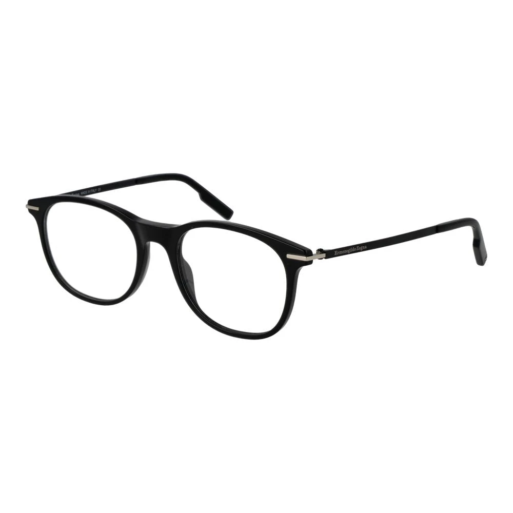 Zegna Hombre Negras Gafas Ópticas Full-Rim,Montura Óptica Panto
