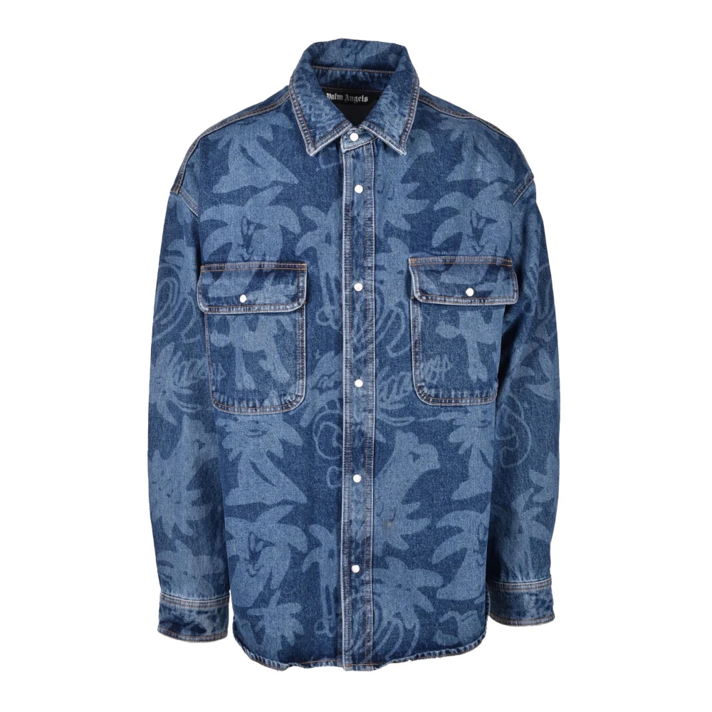 Shirts > Denim Shirts - - Palm Angels - Modalova