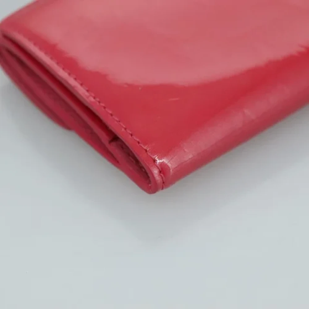 Louis Vuitton Vintage Pre-owned Leather wallets Red Dames