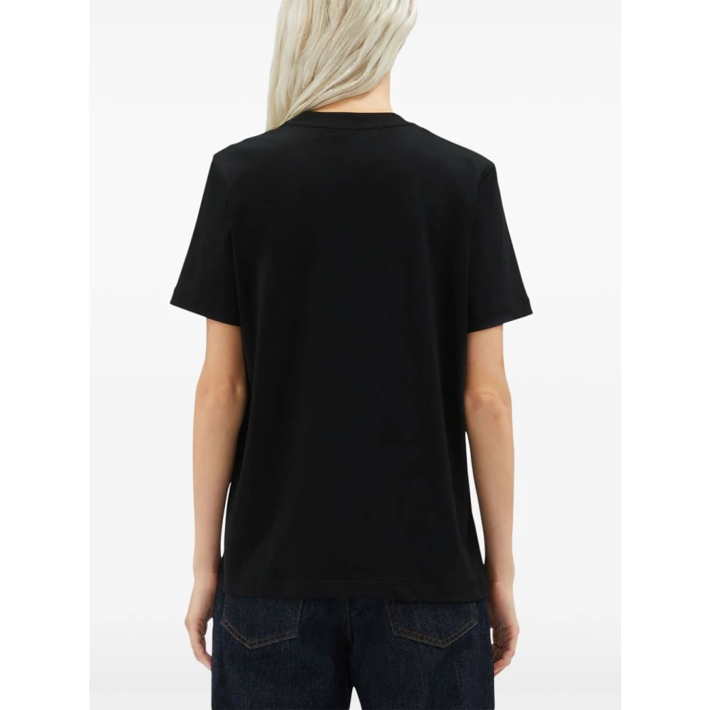 Msgm Katoenen T-shirt in 99C Stijl Black Dames