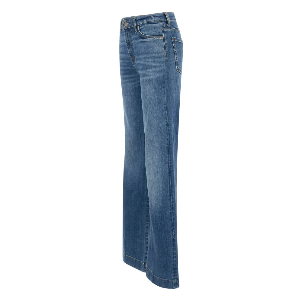 7 For All Mankind Moderne Dojo Groovy Flared Jeans Blue Dames