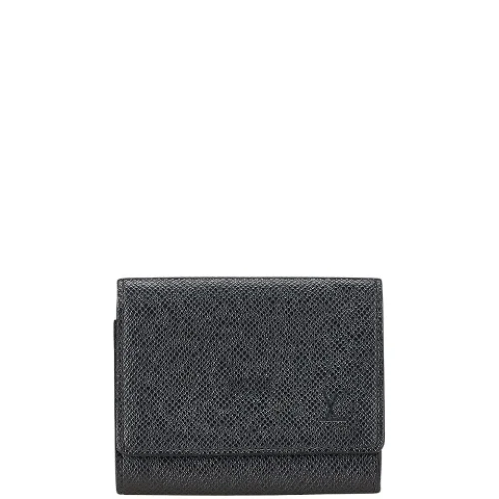 Louis Vuitton Vintage Pre-owned Leather wallets Black Dames