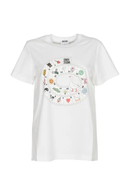 Tryckt T-shirt i bomullsjersey
