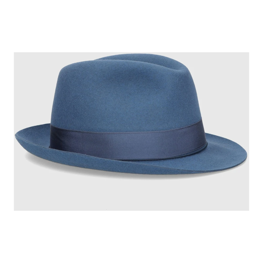 Borsalino Charlait Vilthoed met Kleine Rand Blue Heren