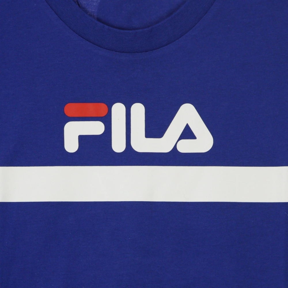 Fila Blauwe Anatoli Tee voor mannen Blue Heren