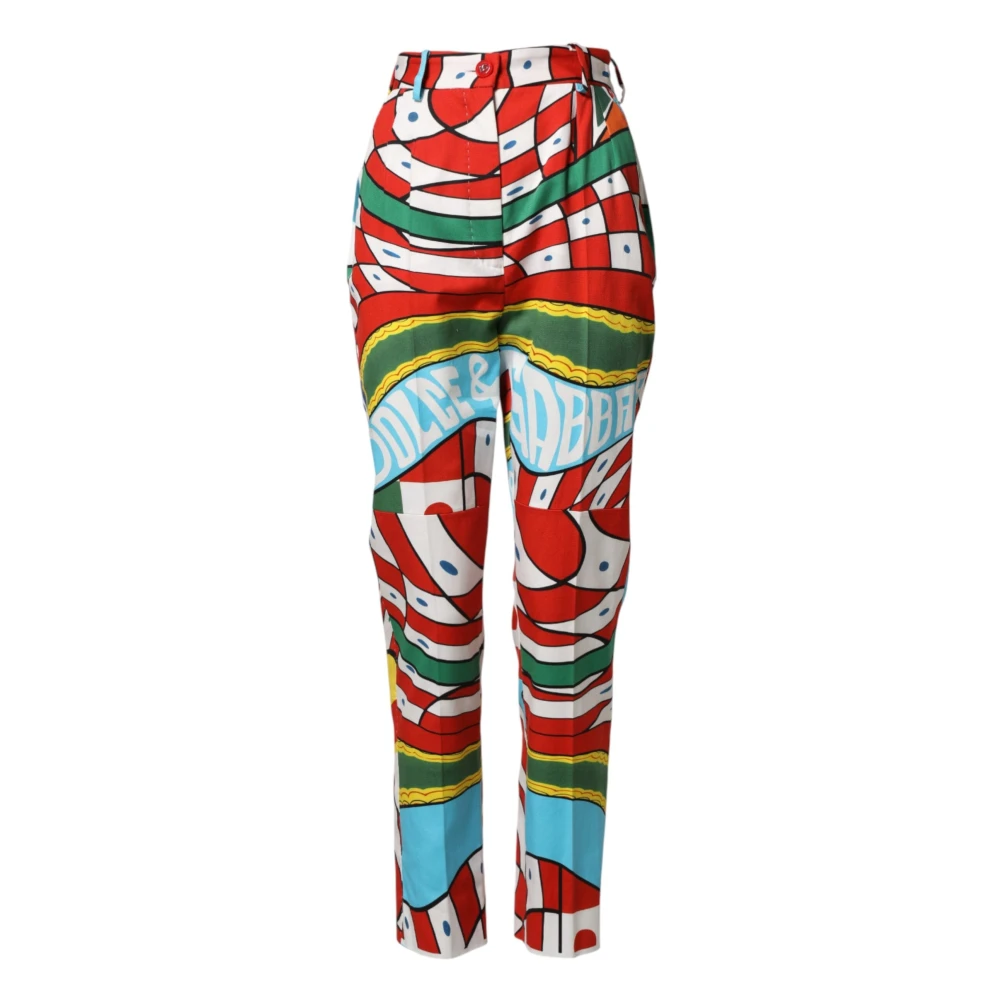 Dolce & Gabbana Women's Multicolor Chino Trousers - Straight Trousers - S - Trousers