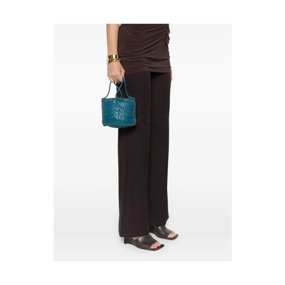 Dragon Diffusion Blauw Leren Bucket Tas Blue Dames