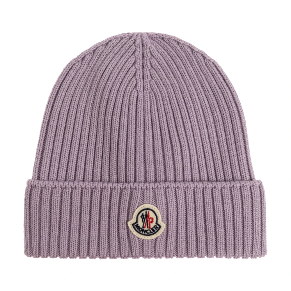 Moncler Unisex Kids Purple Hats & Caps, M, Hat With Logo Patch