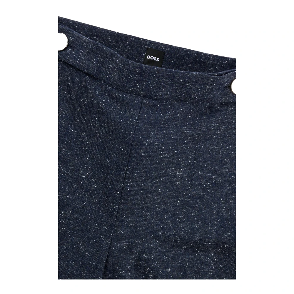 Hugo Boss Blauwe Broek van Wolmix Tupita Model Blue Dames