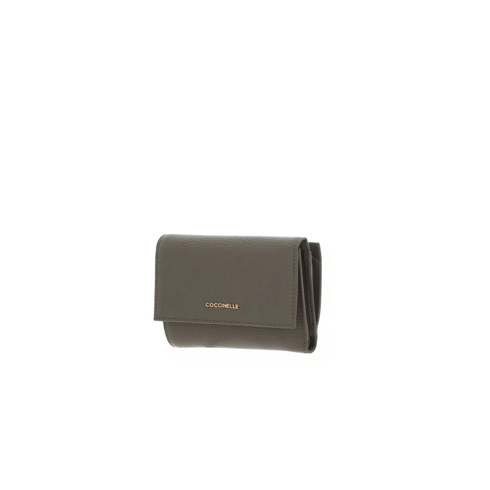 Coccinelle Green Wallets & Cardholders, Female, One Size, Metallic Soft Wallet