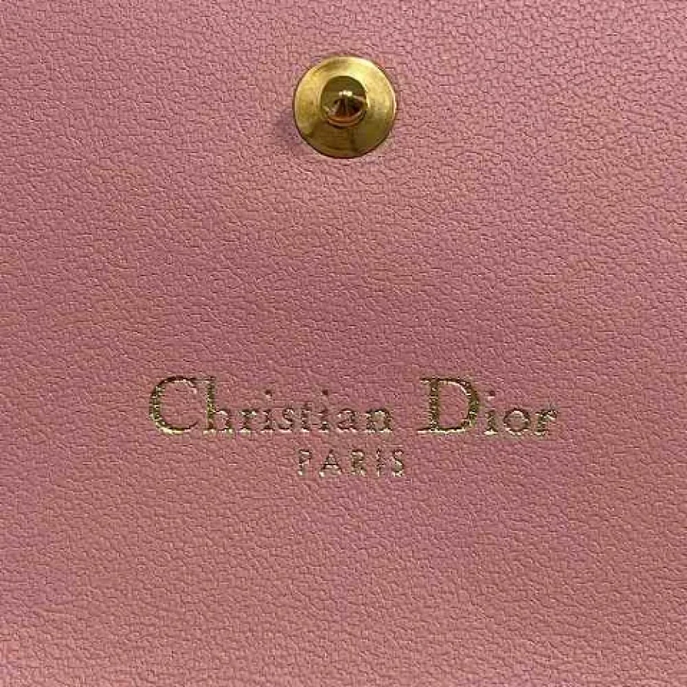 Dior Vintage Pre-owned Leather wallets Pink Dames