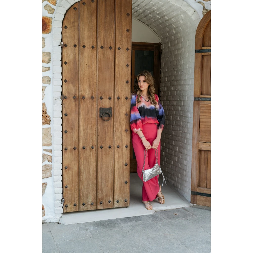 &Co Woman Bloes met lange mouwen en ruches Multicolor Dames
