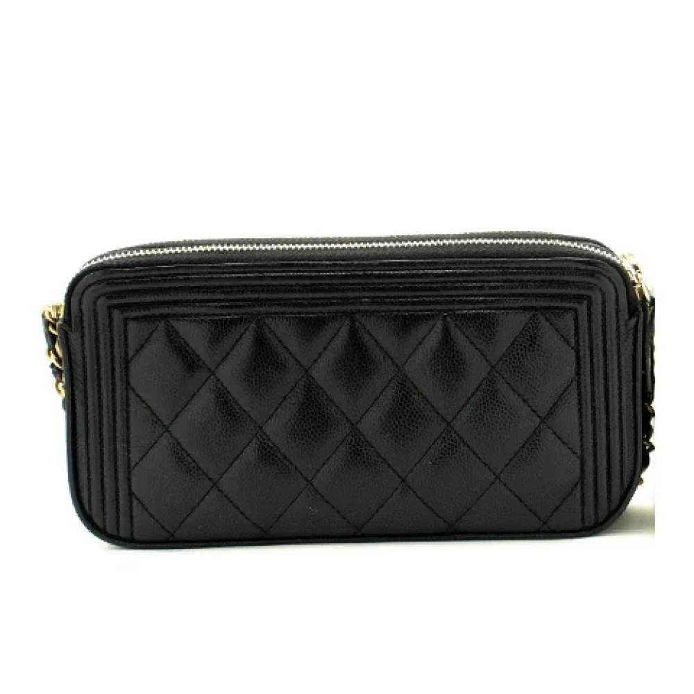 Chanel Vintage Pre-owned Leather chanel-bags Black Dames