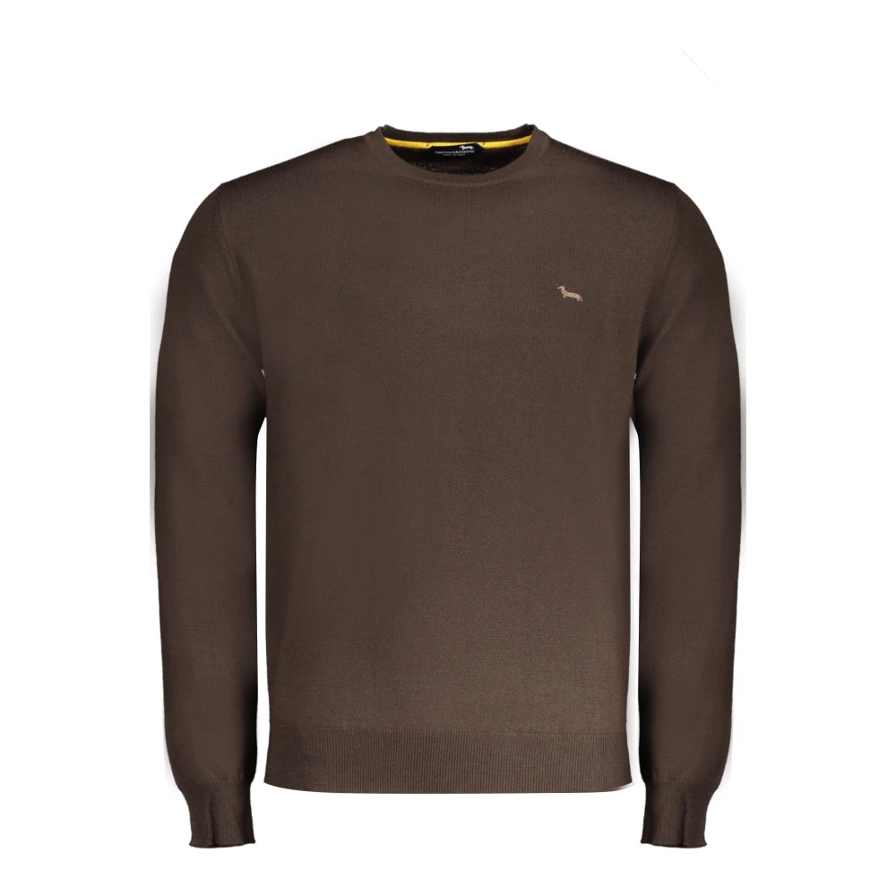 Harmont & Blaine Men's Brown Round-Neck Knitwear,, Jumper 2XL