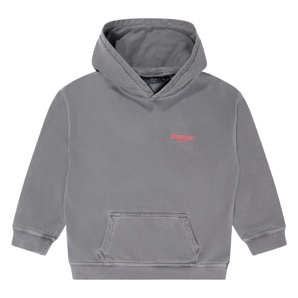 Represent Boys Grey Kids Mini Owners Club Hoodie In - 4 - 5 Years - Image 4