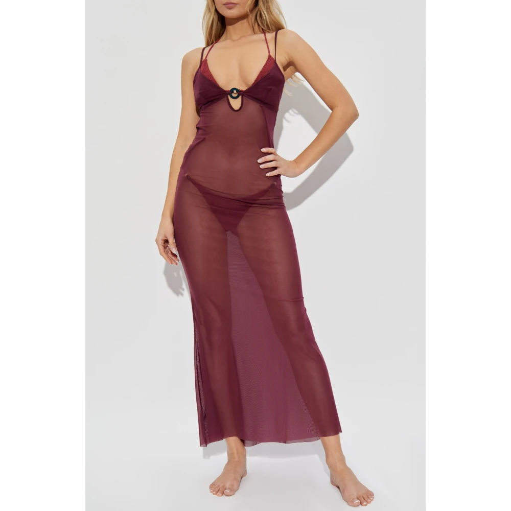 Bond-Eye Cindy Ring Maxi strandjurk Red Dames