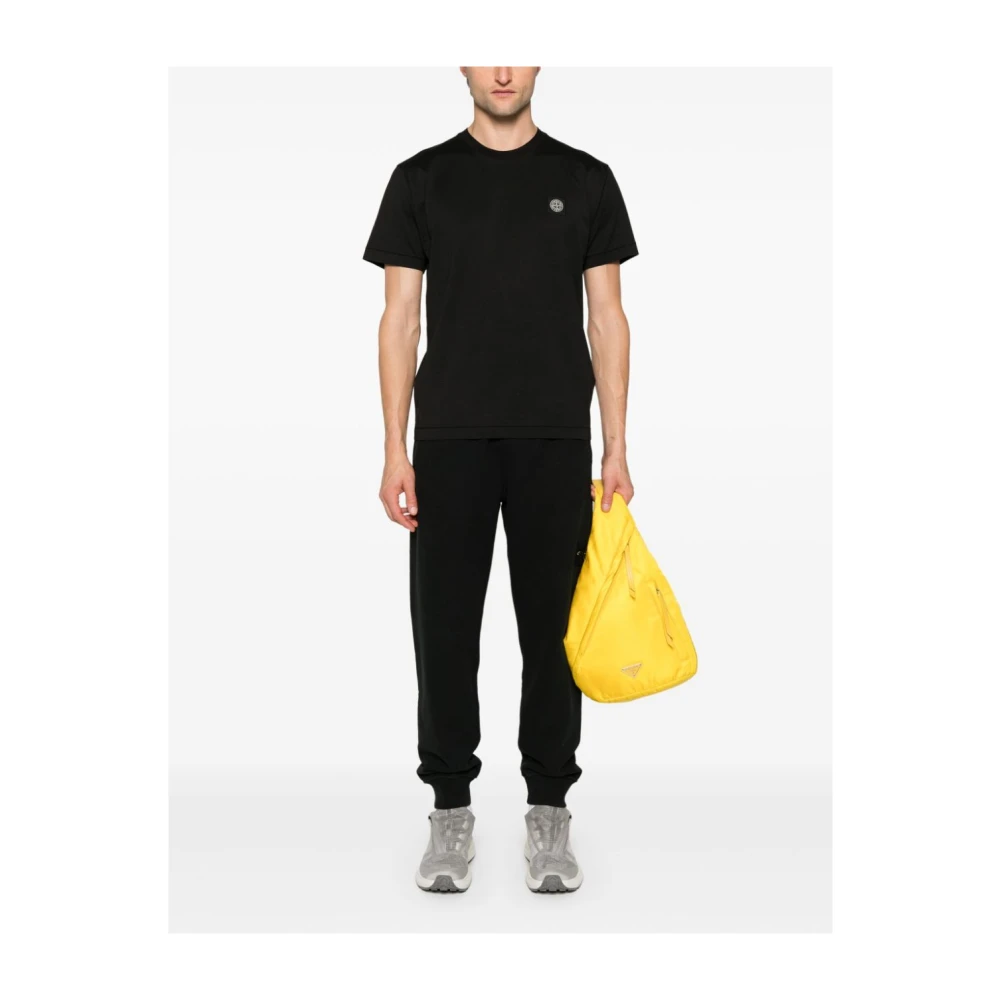 Stone Island Casual Katoenen T-Shirt Black Heren