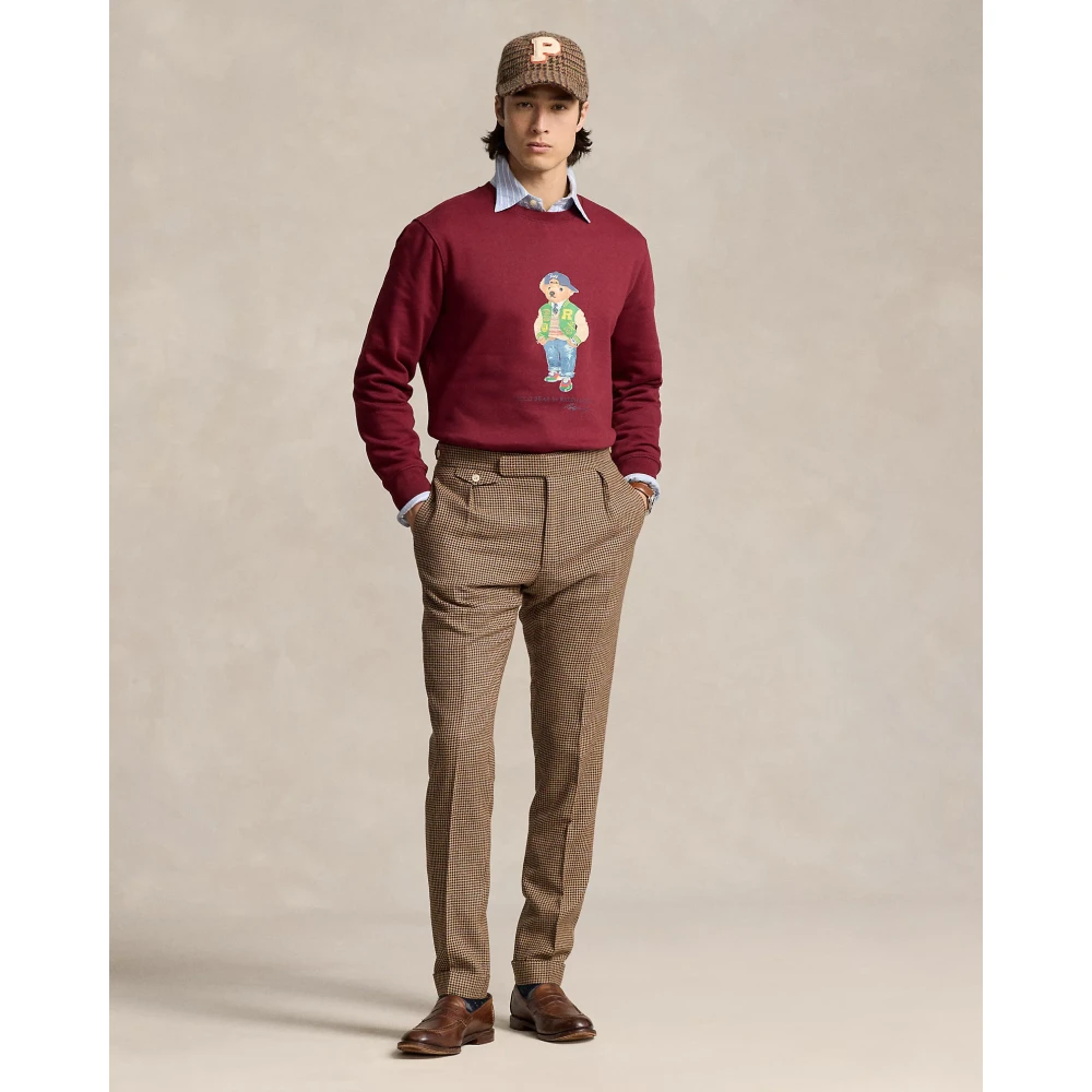 Polo Ralph Lauren Varsity Bear Sweatshirt Red Carpet Red Heren