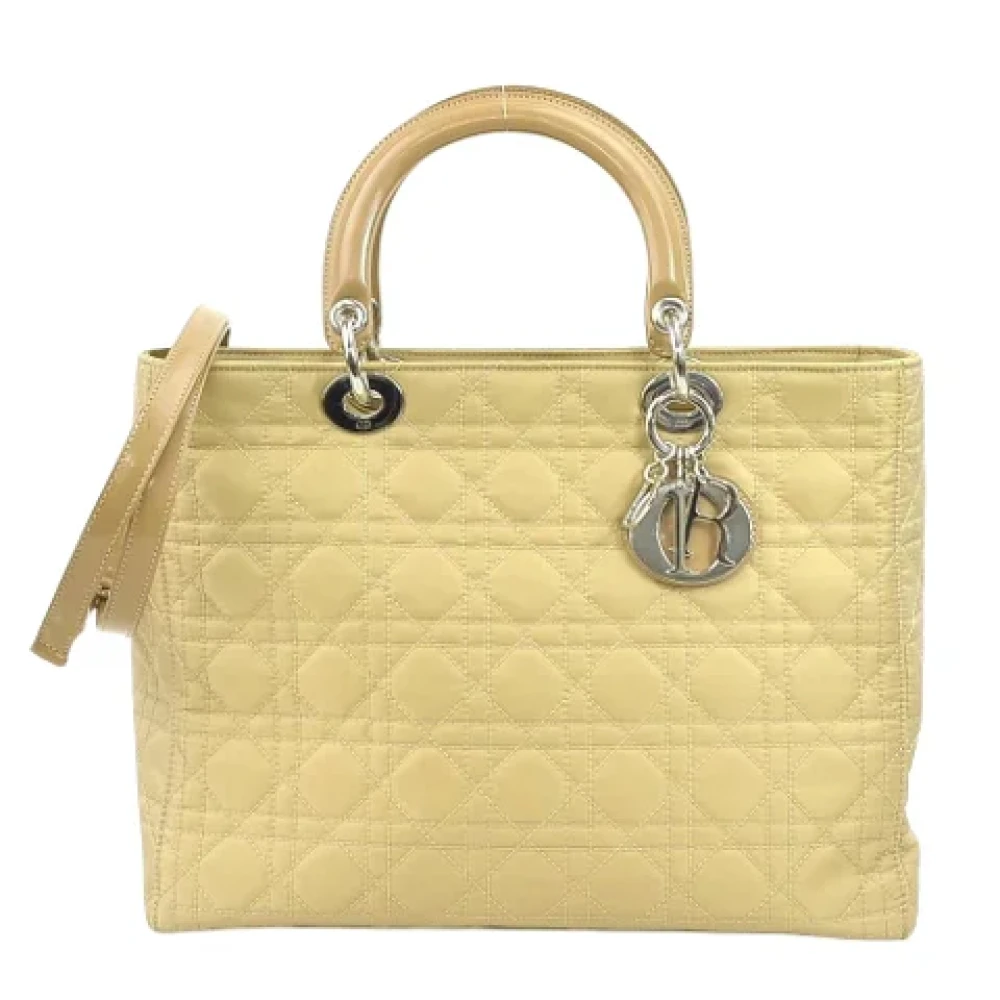 Dior Vintage Pre-owned Canvas dior-bags Beige Dames