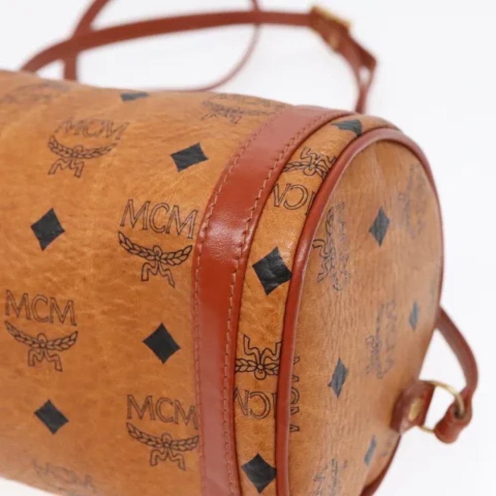 MCM Pre-owned Canvas shoulder-bags Brown Dames
