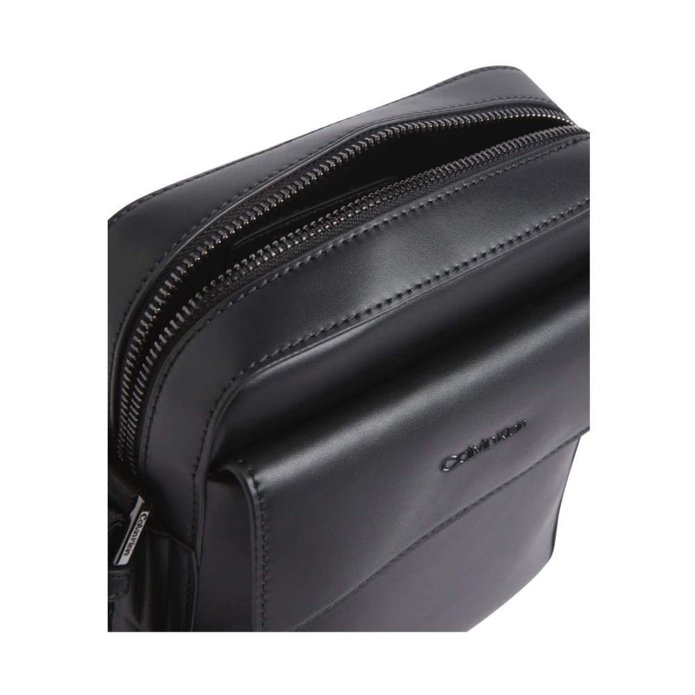 Calvin Klein Zwarte Crossbody Tas Reporter Black Heren