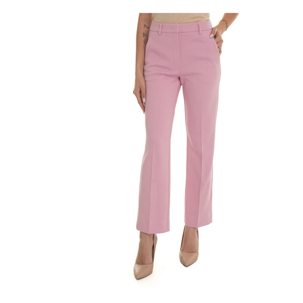 Max Mara Weekend Klassieke broek met Amerikaanse zak Pink Dames