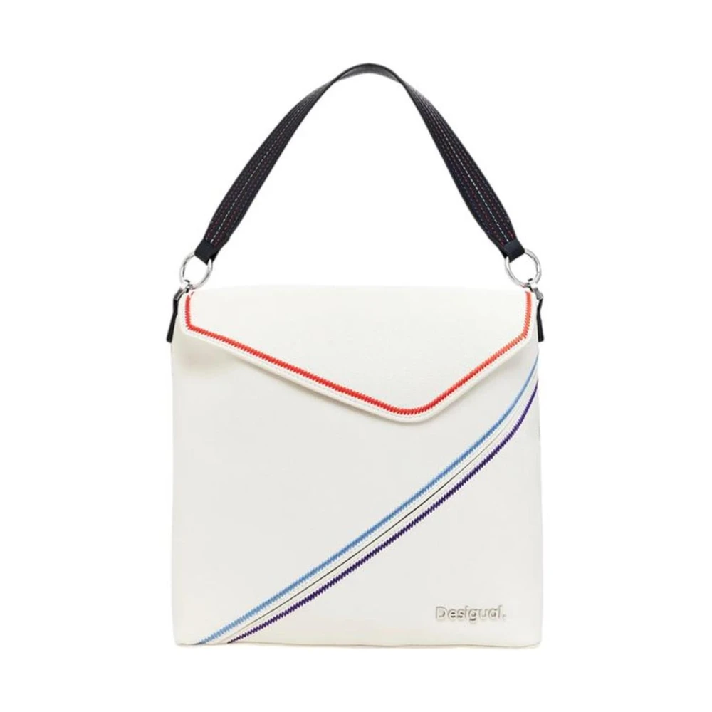 Desigual Minimalistische Polyurethaan Rugzak Dames Collectie Beige Dames