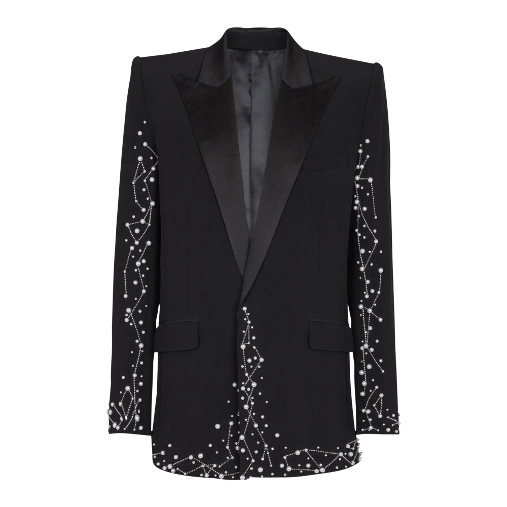 Balmain Blazers Black Heren