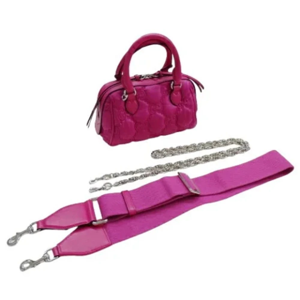 Gucci Vintage Pre-owned Leather shoulder-bags Pink Dames