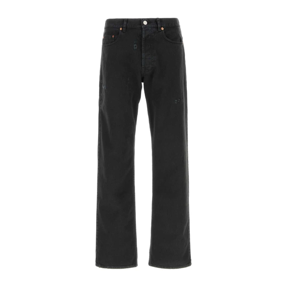 Magliano Men's Black Livello Broken Bull Jeans