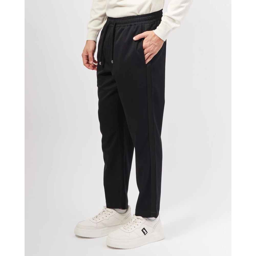 Richmond Zwarte elastische taillebroek Black Heren